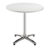 Roma Round Cafe Table - White