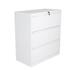 Steelco 3-Drawer Side Filing Cabinet - White