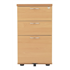 3-Drawer Desk-High Pedestal (Beech) - (Available As 600 Or 800 Deep)