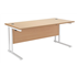 Start Rectangular Desk - White Legs