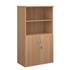 Metro Combination Bookcase Cupboard 1440mm High - Beech