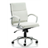 Classic Medium Back Managerial Chair - White