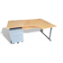 1600 Beech Radial Cantilever Desk with Mobile Pedestal