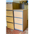 Wooden Beech 2 drawer Filing cabinet CKU1092