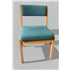 Second Hand Turquoise Wood Frame Visitors Chair  CKU1257