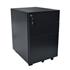 CK 3-Drawer Black Metal Mobile Pedestal