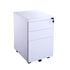 CK 3-Drawer White Mobile Pedestal