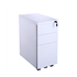 CK 3-Drawer Slimline White Mobile Pedestal