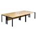 CK Oak Bench Desks With Black Legs