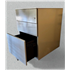 Used 3 Drawer Mobile Pedestal In Silver
