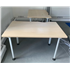 Used 1200 Maple Desk with Oval–Post Leg