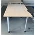 Used 1200 Maple Desk with Oval–Post Leg