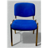 Used Blue Stackable Meeting Chair Chrome Frame